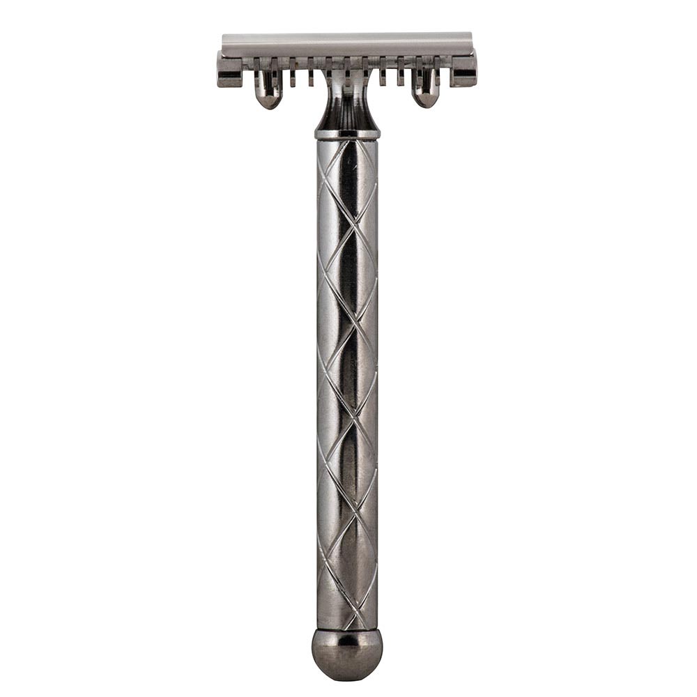 Fatip rasoio di sicurezza metal black retro - immagine 2