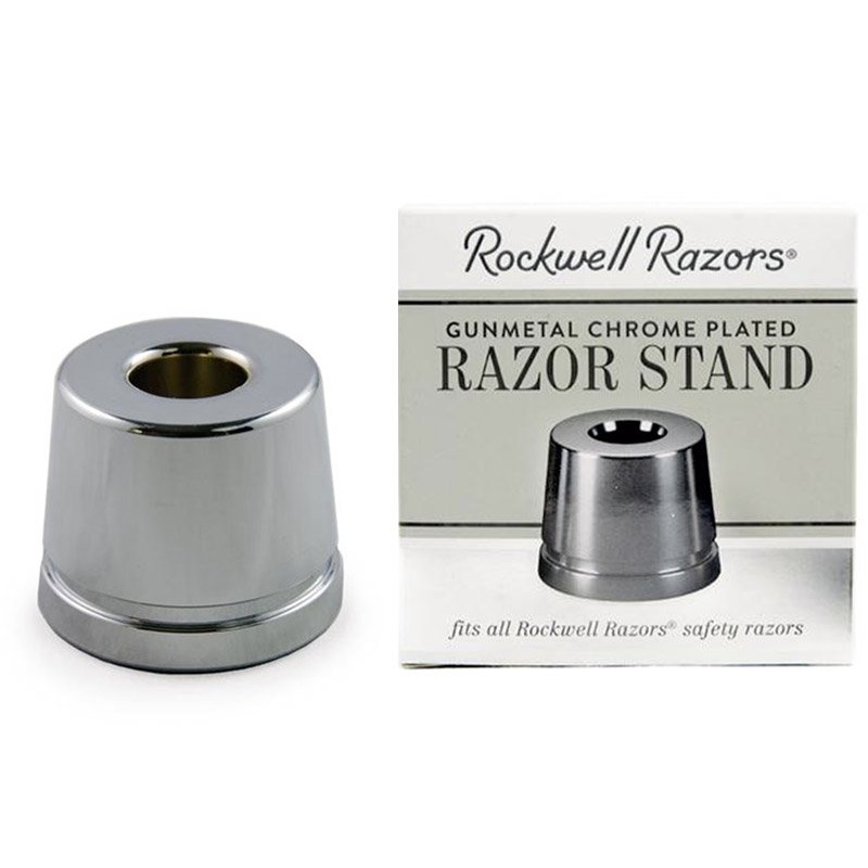 Supporto Per Rasoio Di Sicurezza Rockwell, In Acciaio Inox Cromato - Per Modelli T, 6C, 2C, 6S