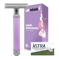 SilkRebels rasoio donna per depilazione con 5 lamette Astra incluse