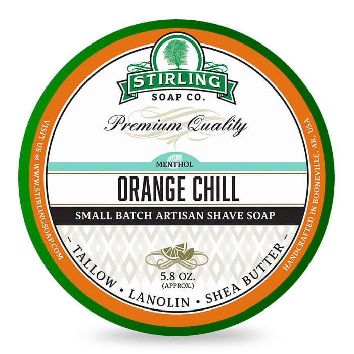 Sapone da barba Orange Chill 170ml - Stirling Soap Co.