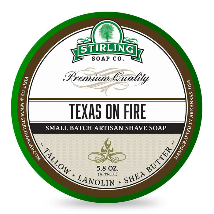 Sapone da barba Texas on Fire 170ml - Stirling Soap Co.